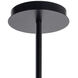 Val 4 Light 36.75 inch Black / Brass Chandelier Ceiling Light